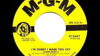 1958 HITS ARCHIVE: I’m Sorry I Made You Cry - Connie Francis