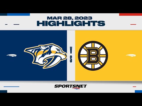 NHL Highlights | Predators vs. Bruins - March 28, 2023