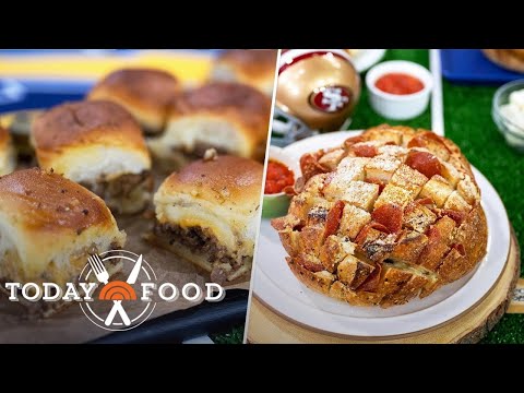How To Make Cheeseburger Sliders, Pepperoni Pull-Apart Bread