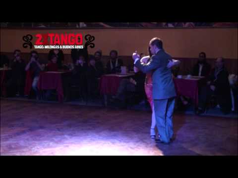  Cristina Sosa  and  Daniel Nacucchio  are  dancing  to  the  tango  "  Fueron Tres Años  "