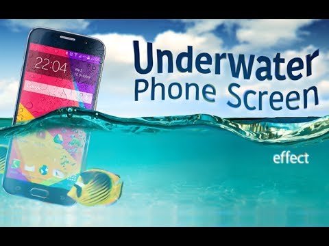 Underwater Phone Screen effect Video