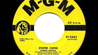 1958 HITS ARCHIVE: Stupid Cupid - Connie Francis (dual #1 UK hit with “Carolina Moon” flip)*