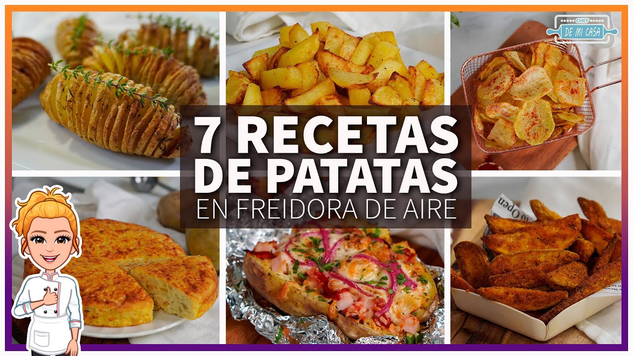 Watch ✅ 7 Recetas de PATATAS en FREIDORA de AIRE que No Te Puedes Perder 🥔 🔥 Trucos Papas en Airfyer 😜 Now ✅ 7 Recetas de PATATAS en FREIDORA de AIRE que No Te Puedes Perder 🥔 🔥 Trucos Papas en Airfyer 😜