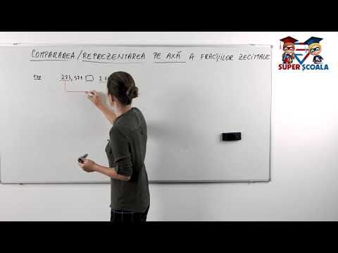 Clasa a V-a - Compararea și reprezentarea pe axa a fracțiilor zecimale