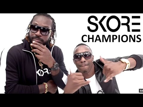 SKORE Champion Song - Dwayne "DJ" Bravo ft. Chris Gayle - Champion Song (FULL)