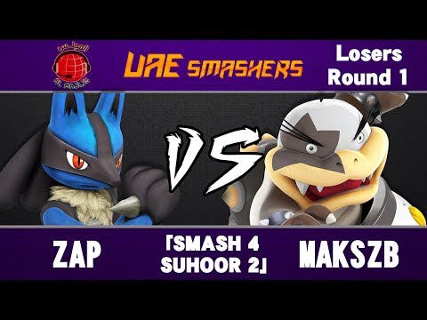 [OS] Smash 4 Suhoor 2: ZAP (Lucario) vs MaksZB (Morton) - Singles LR1