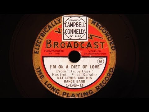 Nat Lewis and His Dance band - I'm on a Diet of Love