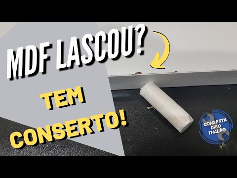 Como reparar MDF lascado na beirada? Simples e barato!