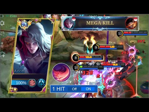ARLOTT FULL TANK EMBLEM AND BUILD = 1 HIT !! ARLOTT ONLY NEEDS THIS DAMAGE ITEM ? - MLBB