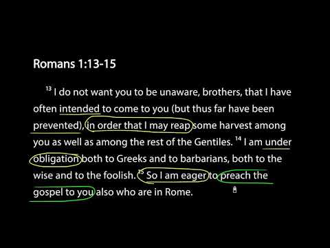 Savoring Scripture - Romans 1:13-15