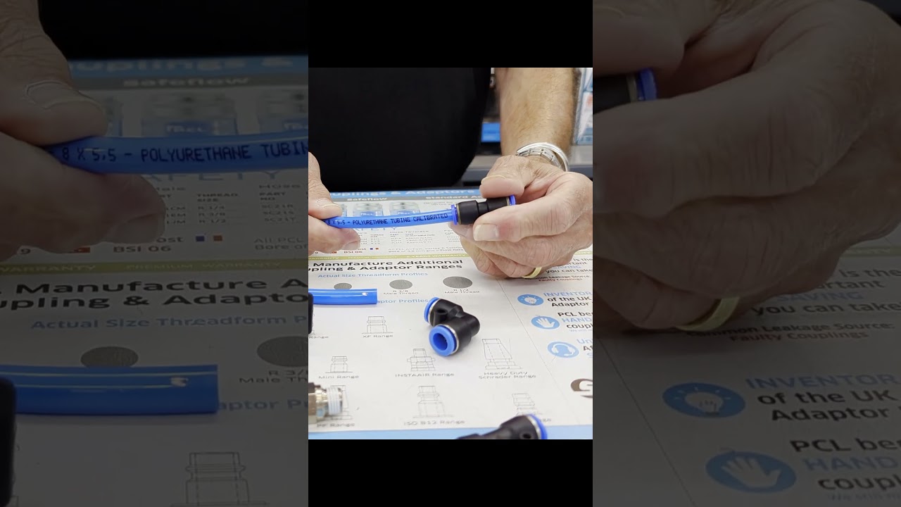 How Compressed Air Push in Fittings Work  #compressedair #aircompressors