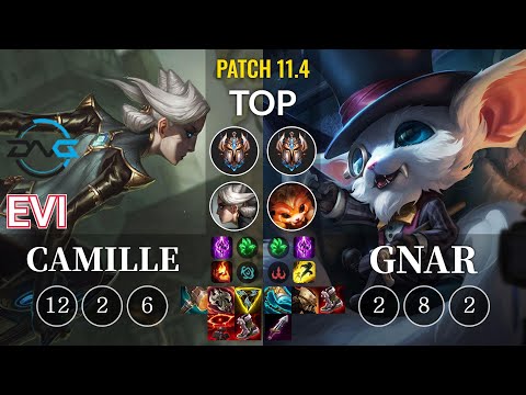 DFM Evi Camille vs Gnar Top - KR Patch 11.4