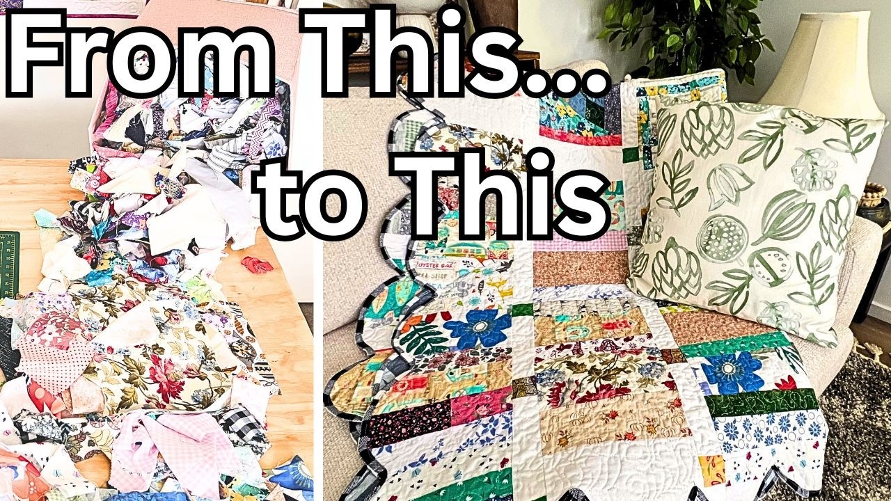 I Finally Finished My Scrappy Quilt 😭🧵 (You Won't Believe It)