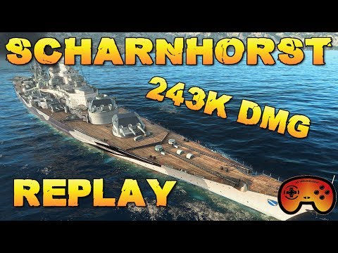 Scharnhorst EPIC Replay - Best of Kradojaner #7 - World of Warships - Gameplay - Deutsch