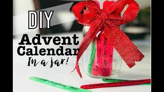 EASY DIY ADVENT CALENDAR IN A JAR! | CHRISTMAS ACTIVITY IDEAS| COUNTDOWN TO CHRISTMAS!