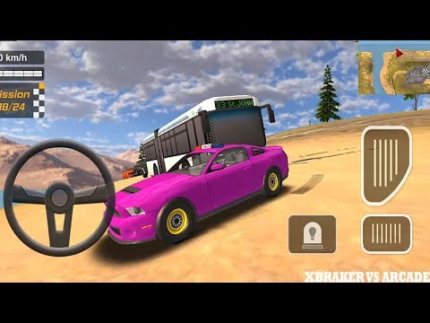 Police Drift Car Driving New Special Drift Tyres Unlocked | Red Purple Police Car - Android GamePlay