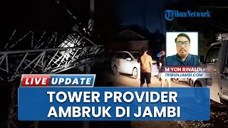 Tower Provider Ambruk Timpa Gardu PLN, 200 Rumah di Kenali Asam Bawah Jambi Alami Pemadaman Listrik