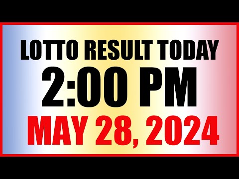 Lotto Result Today 2pm May 28, 2024 Swertres Ez2 Pcso
