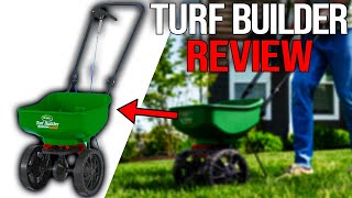 Scotts Turf Builder EdgeGuard Mini Broadcast Spreader Review | Best Spreader for Seed & Fertilizer