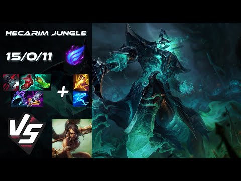 JUNGLE Hecarim vs Nidalee - EU Challenger Patch 25.S2.6