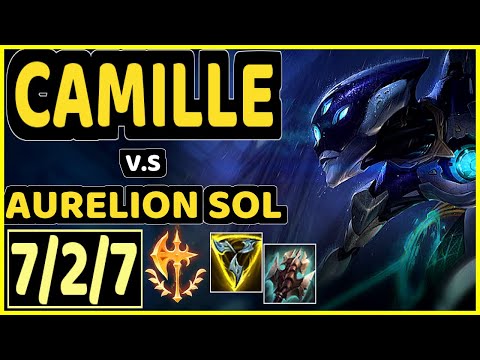 SCARFACE (CAMILLE) vs AURELION SOL - 7/2/7 KDA TOP CHALLENGER GAMEPLAY - EUW