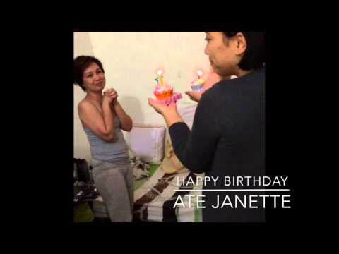 Happy Birthday Ate janette