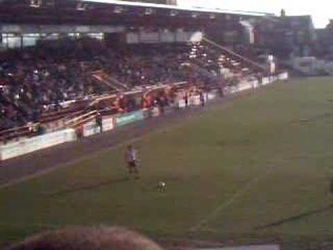 Exeter City V York City - Wayne Carlisle free kick