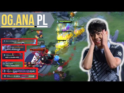 OG.ANA PHANTOM LANCER - FOUNTAIN FARMING AGAIN!! - DOTA2 7.29 GAMEPLAY