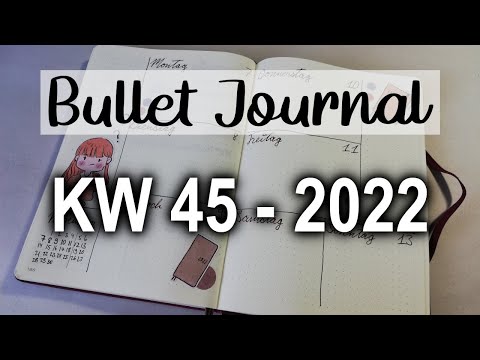 Wochendeko im Bullet Journal | KW 45 - 2022 Plan with me [German/Deutsch]