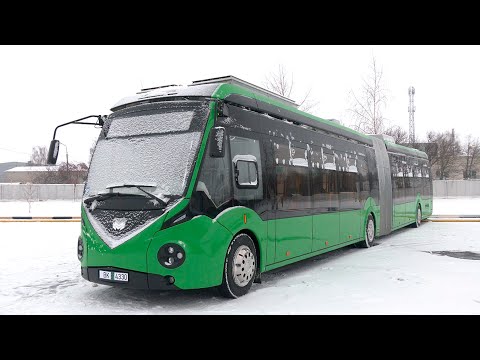 Два новых электробуса после тестирования начнут курсировать по маршрутам Гомеля видео