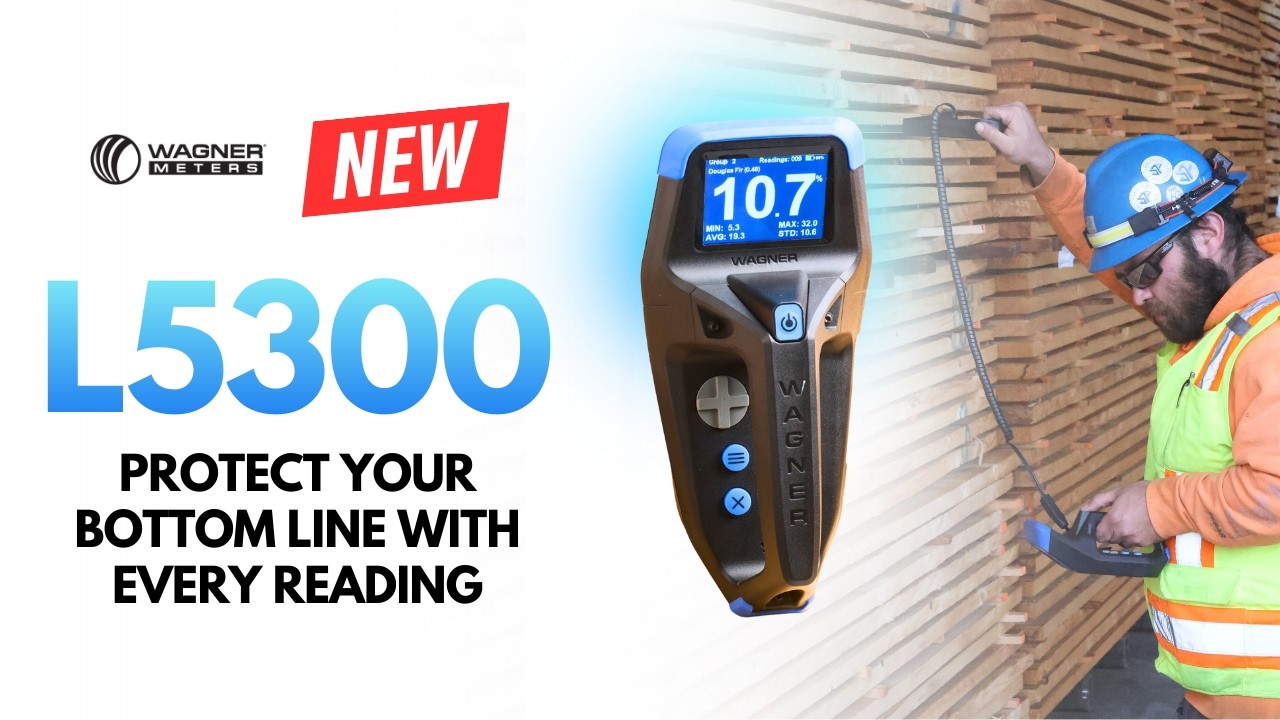 Reduce Lumber Waste and Increase Profits With the L5300 Handheld Wood Moisture Meter