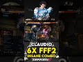 Claudio 6X FFF2 Insane Combo Tekken8combo Claudiocombo