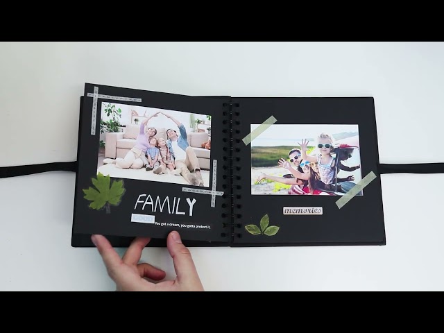 Vídeo relacionado con Vienrose Álbum de Scrapbook DIY Kit Completo 20,5 x 20,5 cm con Tapa de Lino, 40 Páginas Blancas y Accesorios Decorativos, Regalo para Bodas, Nacimiento, Viajes, Cumpleaños, Navidad, Beige
