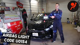 AIRBAG LIGHT ON CODE U0154 FIX DODGE JEEP CHRYSLER FIAT ALFA ROMEO LANCIA