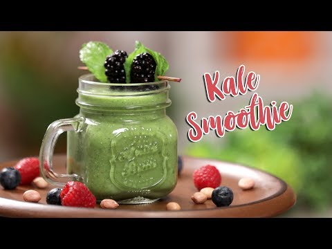 Kale Smoothie | How to Make a Protein Smoothie - Peanut Butter Banana Smoothie