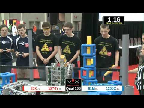 2015 VRC Math Q106 - 30X 5270Y vs 81M 1200C - 40 to 60 - VEX Worlds 2015 - Math Division