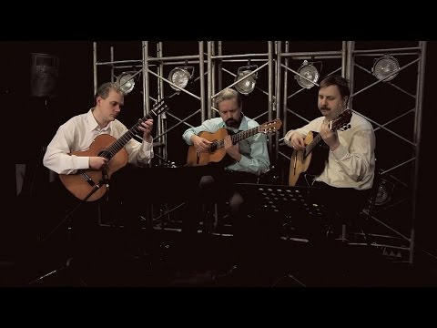 M.K.Čiurlionis, Fuga d-moll VL 78, Stretto guitar trio