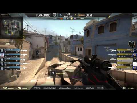 RGN EU Pro Series Closed Qualifier Group B LB Decider - Penta Sports vs Quest (bo3) Map 2 Mirage