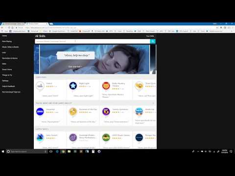 Amazon Alexa setup instructions for the Virtual...