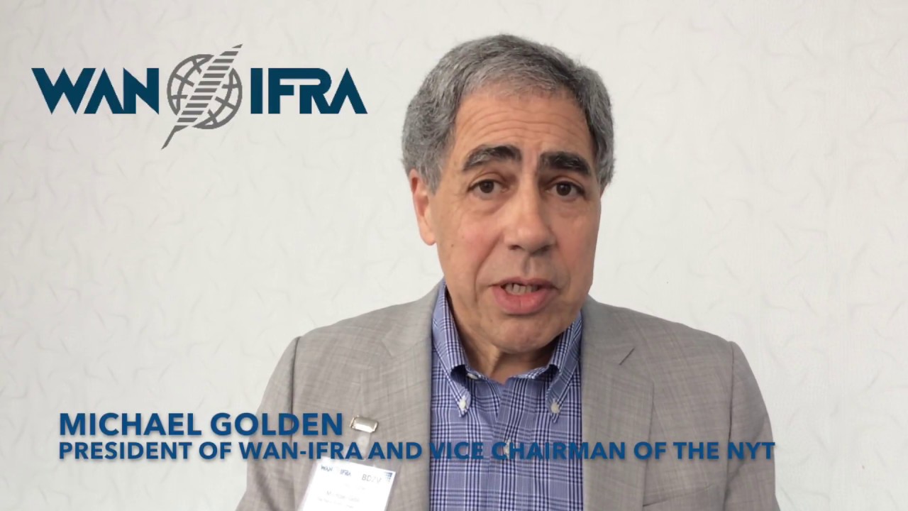 New WAN-IFRA president Michael Golden on industry challenges, technology and World Publishing Expo