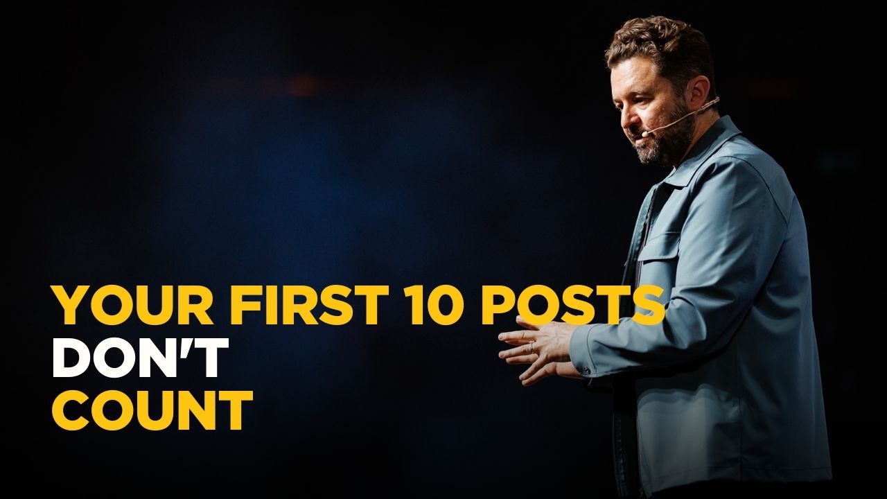 Nobody Sees Your First 10 Posts. Here's What to Do About It | Daniel Priestley