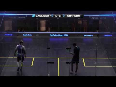 Squash : 2014 Netsuite Open - QF Roundup - Gaultier vs Simpson