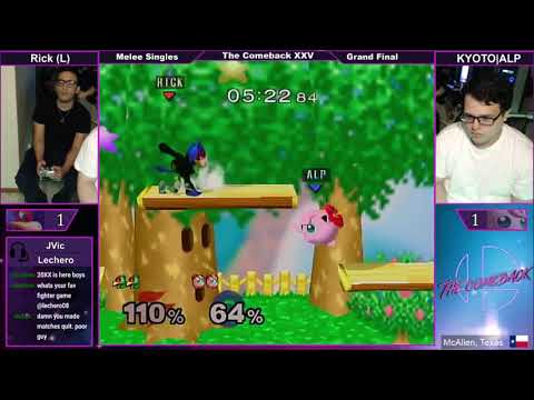The Comeback 25 SSBM - Rick vs ALP - Grand Finals
