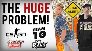 Jake Paul & Ricegum Promote Loot Box Scam To Kids | CSGO Gambling Site CopyCat