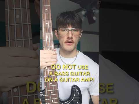DO NOT use a bass guitar on a guitar amp #guitar #guitarist #guitaramp #bassamp #bassist #bassguitar