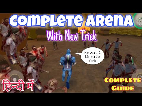 Complete Mini Arena With New Trick | Zombie arena | rope hero vice town arena completed