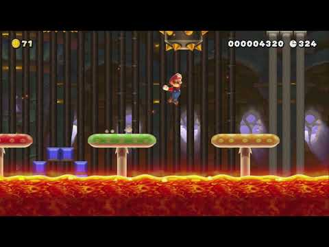 SGB2 2-4 B.J.'s Inferno Fortress by ★Glen-SMM2 - Super Mario Maker 2 - No Commentary 1bw