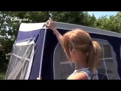Trailer tent set up