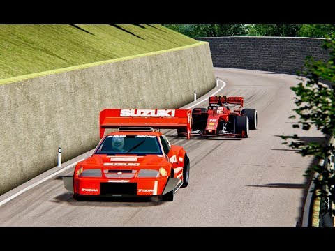 Ferrari F1 2019 vs Suzuki Escudo - Trento Bondone Hill Climb