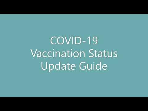 COVID-19 Vaccination Status Update (English)